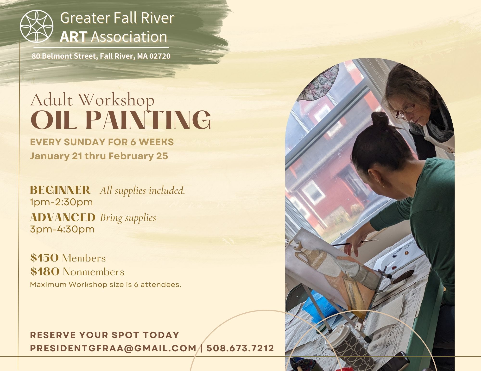 Adult Oil Painting Workshops