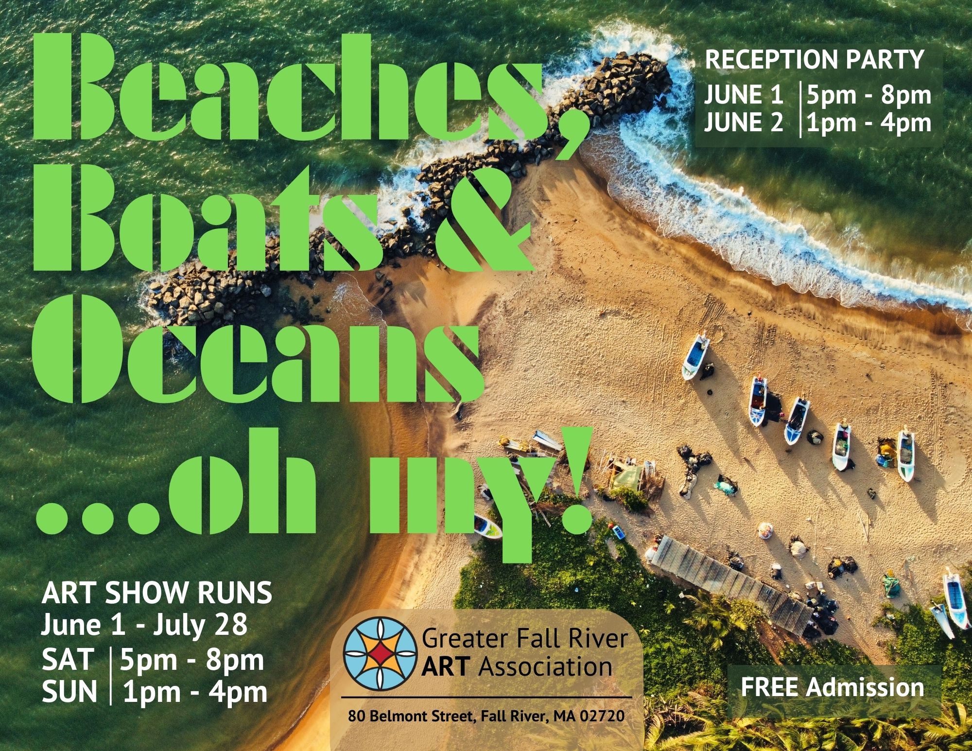 Art Show: Beaches, Boats, and Oceans... Oh my!