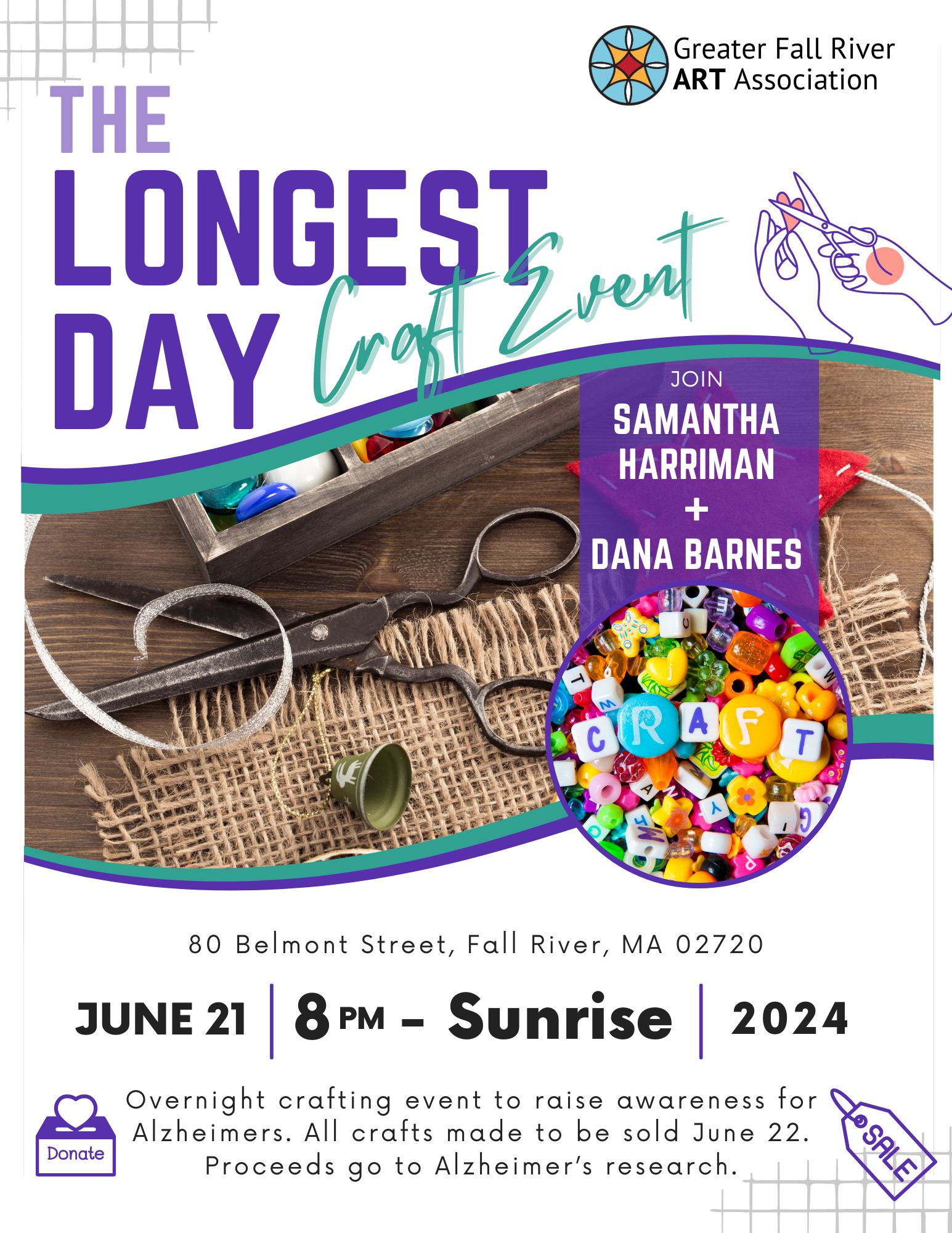 Overnight Crafting Fundraiser: The Longest Day Craft Event