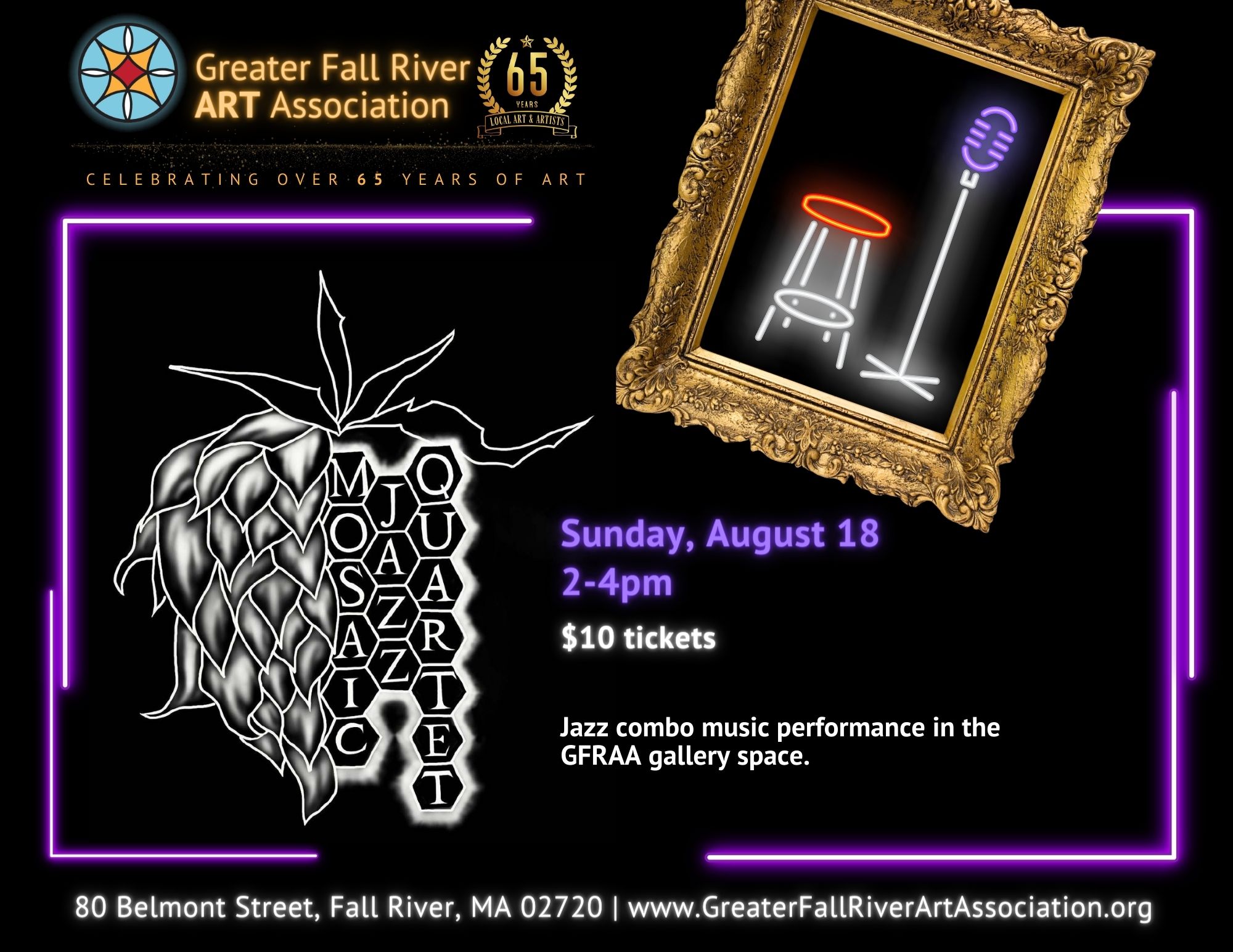 Jazz performance at GFRAA on August 18